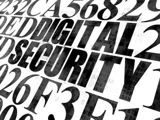 Safety concept: Digital Security on Digital background