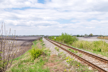 Railway track on countryside
