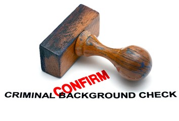Criminal background form - confirm