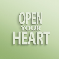 open your heart