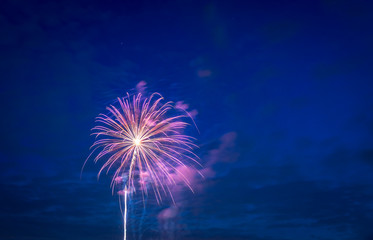 Fireworks on Independence day in USA