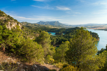 Naklejka na ściany i meble Gobantes, Malaga lake district in Andalusia Spain