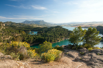 Gobantes, Malaga lake district in Andalusia Spain