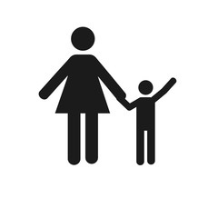 parents and children over white color background