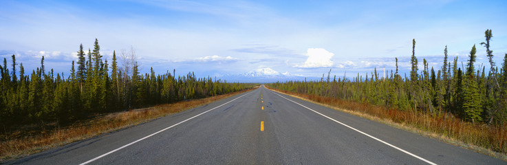 Fototapeta na wymiar Road to Wrangell, St. Elias National Park, Alaska