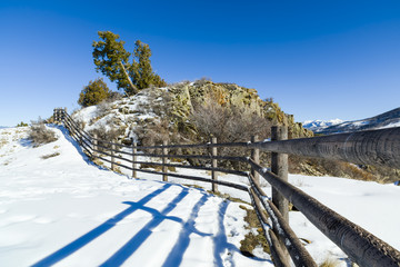 Winter at Dallas Divide Highway 62, near Ridgway, Colorado