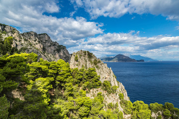 Capri island in  Italy
