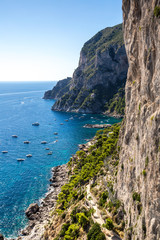 Capri island in  Italy
