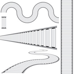Conveyor Belt Icon Set