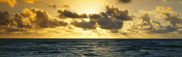 Sunrise on the Pacific Ocean at Hawaii