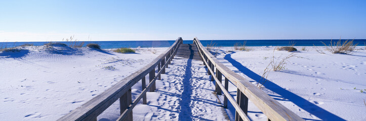 Boardwalk at Santa Rosa Island near Pensacola, Florida