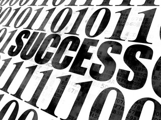 Business concept: Success on Digital background