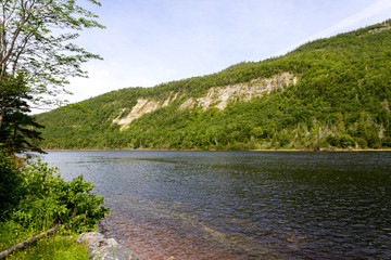 Marble mountain in the Gros Morne National Park, Newfoundland, Canada
