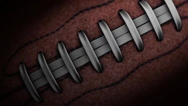 Closeup of Professional American Football