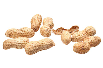 Peanut in shell isolated
