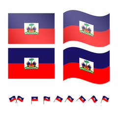 Haiti Flags EPS 10
