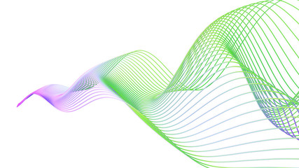 Abtract Wireframe Spiral