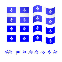 Quebec Flags EPS 10