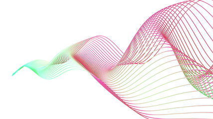 Abtract Wireframe Spiral