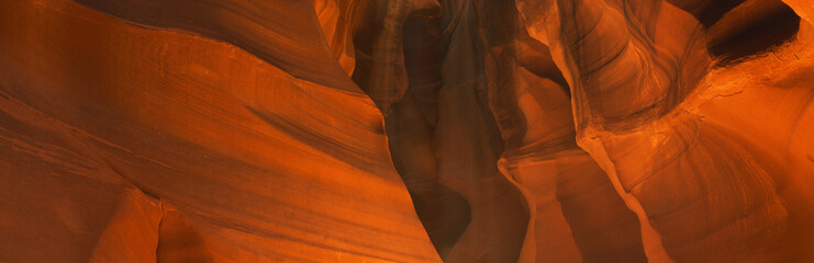 This is known as Slot Canyon. It is located in the Antelope Desert Canyon. It shows sandstone patterns on the walls.