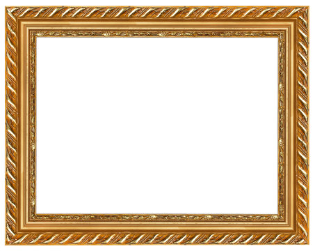 The antique gold frame