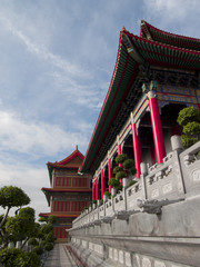 Beautiful chinese temple named Dragon Temple Kammalawat in Nontaburi, Thailand