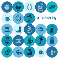 Saint Patricks Day Icon Set
