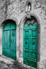 Green door
