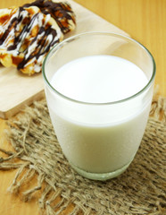 fresh milk and snack