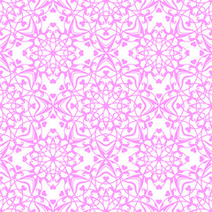 Seamless doily pattern for wedding invitation, vintage abstract background with handmade elements, embroidery, vector