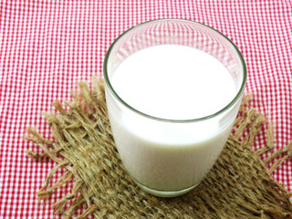 glass of fresh milk