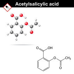 Acetylsalicylic acid formula