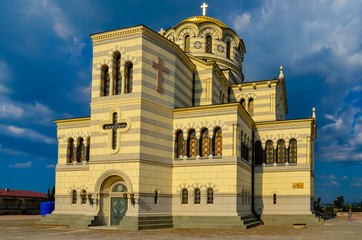 Вид на храм в Херсонесе(Севастополь)