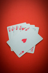 Playing cards isolated