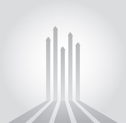 Property chart, flat design