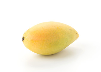 fresh mango on white background