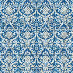 Seamless Medieval Brocade Background Pattern

