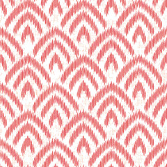 Seamless Lotus Scallop Print on Faux Linen Texture Seamless Background Pattern