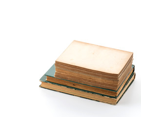 old book on white background