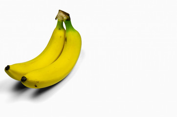 Bananas isolated on white