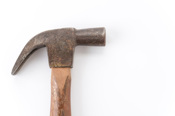 a hammer on white background