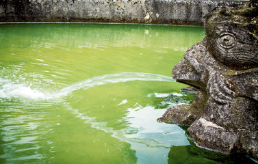 Fototapeta na wymiar the ancient fountain