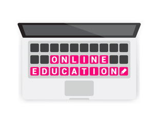 Online Education Keyboard Laptop