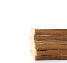 old book on white background