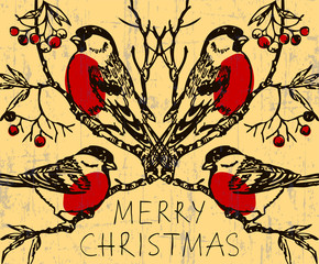 Christmas / New year card, vector