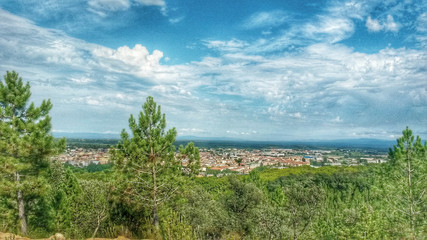 Obraz premium Panorámica de Santa Coloma de Farners (Girona)