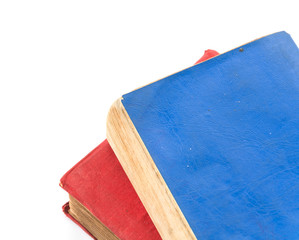 old book on white background