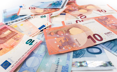 Euro banknotes