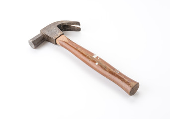 a hammer on white background