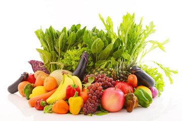 新鮮な野菜と果物